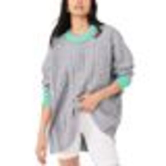 Free People Olympia Tunic Sweater In Grey Combo - M - Picture 3 of 3